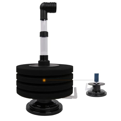 Powkoo Bio-Filterschwammfilter für Aquarium, Garnelen, Nano, Betta, Frittier, leiser Schwammfilter mit Luftpumpenantrieb Powkoo Bio-Filterschwammfilter für Aquarium, Garnelen, Nano, Betta, Frittier, leiser Schwammfilter mit Luftpumpenantrieb von Powkoo