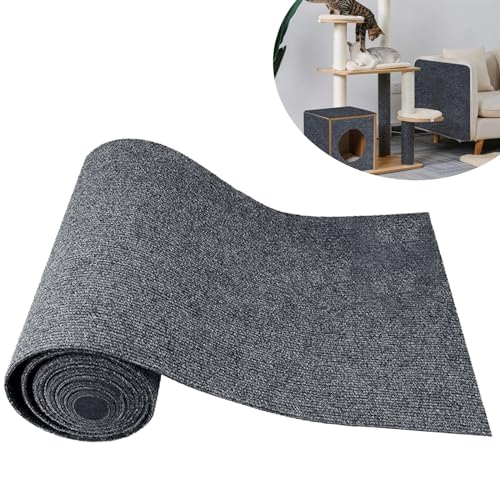 Kratzmatte Katzen Wand Selbstklebend, 200cmx40cm Kratzwand für Katzen Sofa, Kratzbretter Katze Wand Grau, DIY Trimmbarer Teppich Katzenkratzbretter, Katzenteppich für Kratzbaum Kratzmatte Katzen Wand Selbstklebend, 200cmx40cm Kratzwand für Katzen Sofa, Kratzbretter Katze Wand Grau, DIY Trimmbarer Teppich Katzenkratzbretter, Katzenteppich für Kratzbaum von Powmag