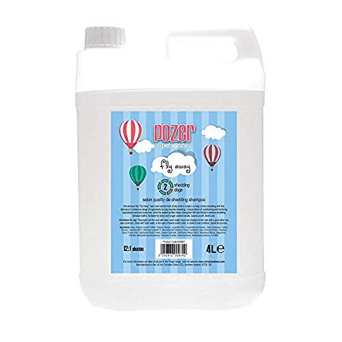 Pozer Pet Vanity Fly Away Enthaarungskontroll Hundeshampoo mit frischem Duft, 4L Pozer Pet Vanity Fly Away Enthaarungskontroll Hundeshampoo mit frischem Duft, 4L von Pozer