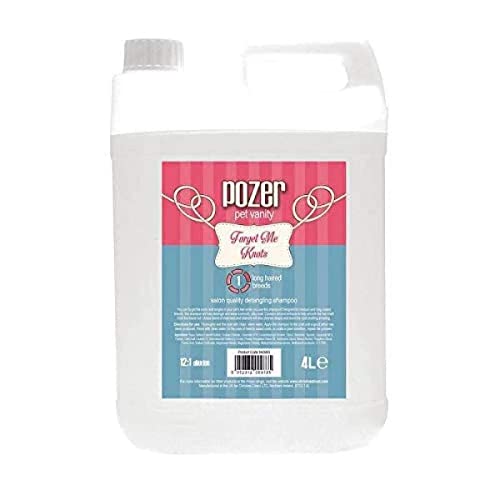 Pozer Pet Vanity Forget Me Knots Detangling Dog Shampoo for Long Coats, 4L von Pozer