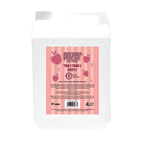 Pozer Pet Vanity Truly Madly Deeply Deep Cleaning Fresh Dog Shampoo, 4L von Pozer