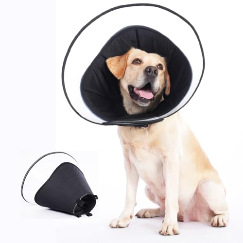 Hundehalsband, Haustierkegel für Hunde, um das Lecken zu stoppen, bequeme Hundekegel für große, mittelgroße und kleine Hunde, weiche Kegel für Hunde nach Operationen, Kegel der Schande für Hunde, Hundehalsband, Haustierkegel für Hunde, um das Lecken zu stoppen, bequeme Hundekegel für große, mittelgroße und kleine Hunde, weiche Kegel für Hunde nach Operationen, Kegel der Schande für Hunde, von Pozmrtsr