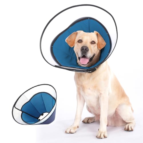 Hundekegelhalsband, Haustierkegel für Hunde, um das Lecken zu stoppen, bequeme Hundekegel für große, mittelgroße und kleine Hunde, weiche Kegel für Hunde nach Operationen, Kegel der Schande für Hunde, Hundekegelhalsband, Haustierkegel für Hunde, um das Lecken zu stoppen, bequeme Hundekegel für große, mittelgroße und kleine Hunde, weiche Kegel für Hunde nach Operationen, Kegel der Schande für Hunde, von Pozmrtsr