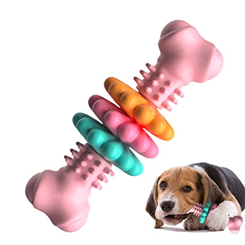 Hundekauspielzeug Knochen | TPR-Gummi Stachelknochen Form Unzerstörbares Hundespielzeug - Toughest Natural TRP Dog Interaktives Hundespielzeug, Zahnreinigungs-Kauartikel für große von Pratvider
