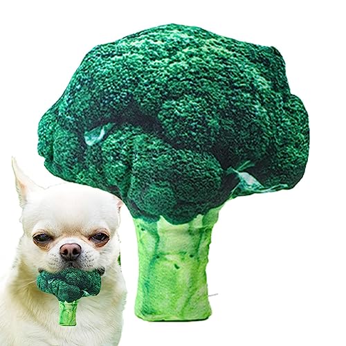 Pratvider Hundespielzeug Unzerstörbares, quietschendes Hundespielzeug | Gemüse-Plüschtier-Welpenspielzeug – interaktive Fruchtsnacks, süßes Kauspielzeug, Hunde-Beißspielzeug für kleine Rassen von Pratvider