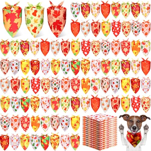 Preboun Hundehalstücher für den Herbst, Ahornblätter, Halstücher für Hunde, Dreieckstuch, Halstuch, Lätzchen-Set für Herbst, kleine, mittelgroße und große Haustiere, Kostüm-Zubehör, 200 Stück Preboun Hundehalstücher für den Herbst, Ahornblätter, Halstücher für Hunde, Dreieckstuch, Halstuch, Lätzchen-Set für Herbst, kleine, mittelgroße und große Haustiere, Kostüm-Zubehör, 200 Stück von Preboun