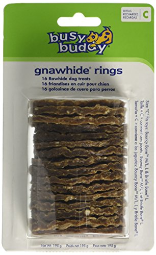PetSafe Busy Buddy Gnawhide Ringe – Nachfüllpack Naturrohleder PetSafe Busy Buddy Gnawhide Ringe – Nachfüllpack Naturrohleder von Premier