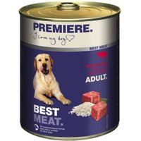 PREMIERE Best Meat Nassfutter Hund, Adult, Rind und Reis 6x800 g von Premiere