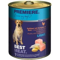 PREMIERE Best Meat Light Nassfutter Hund, Adult, Geflügel und Reis 6x800 g von Premiere