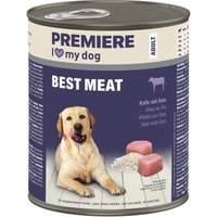 PREMIERE Best Meat Nassfutter Hund, Adult, Kalb mit Reis 6x800 g von Premiere
