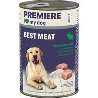 PREMIERE Best Meat Nassfutter Hund, Adult, Kaninchen und Reis 6x400 g von Premiere