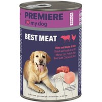 PREMIERE Best Meat Nassfutter Hund, Senior, Rind mit Huhn und Reis 6x400 g von Premiere