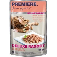 PREMIERE Deluxe Ragout Adult Reich an Lachs 22x85 g von Premiere