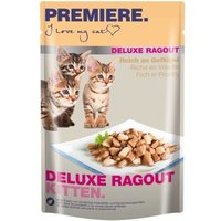 PREMIERE Deluxe Ragout Kitten Reich an Geflügel 22x85 g von Premiere