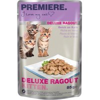 PREMIERE Deluxe Ragout Kitten Reich an Kalb 22x85 g von Premiere