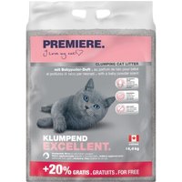PREMIERE Excellent Klumpstreu Katze Babypuder-Duft 12kg + 2,4kg gratis PREMIERE Excellent Klumpstreu Katze Babypuder-Duft 12kg + 2,4kg gratis von Premiere