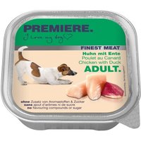PREMIERE Finest Meat Nassfutter Hund Adult, Huhn und Ente 10x150 g von Premiere