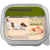 PREMIERE Finest Meat Nassfutter Hund Adult, Huhn und Reis 10x150 g von Premiere