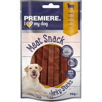PREMIERE Meat Snack Jerky Sticks Hund Lamm 6x70 g von Premiere