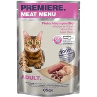 PREMIERE Meat Menu Adult Fleischkomposition 12x85 g von Premiere