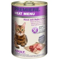 PREMIERE Meat Menu Adult Rind mit Kalb & Huhn 6x400 g von Premiere