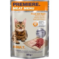 PREMIERE Meat Menu Adult Rind & Huhn 24x85 g von Premiere