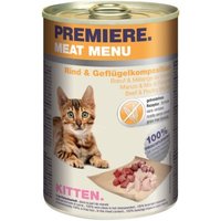 PREMIERE Meat Menu Kitten Rind und Geflügelkomposition 6x400 g von Premiere