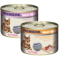 PREMIERE Meat Menu Kitten Mixpaket 6x200g von Premiere