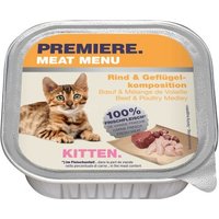 PREMIERE Meat Menu Kitten Rind und Geflügelkomposition 64x100 g von Premiere