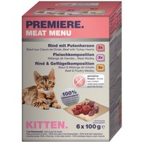 PREMIERE Meat Menu Mixpaket Kitten 6x100g PREMIERE Meat Menu Mixpaket Kitten 6x100g von Premiere