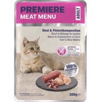 PREMIERE Meat Menu Nassfutter Katze, Adult, Rind und Fleisch 6x300 g PREMIERE Meat Menu Nassfutter Katze, Adult, Rind und Fleisch 6x300 g von Premiere