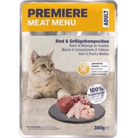 PREMIERE Meat Menu Nassfutter Katze, Adult, Rind und Geflügel 6x300 g PREMIERE Meat Menu Nassfutter Katze, Adult, Rind und Geflügel 6x300 g von Premiere