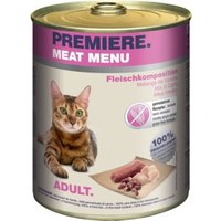 PREMIERE Meat Menu Nassfutter Katze Adult Fleischkomposition 12x800 g von Premiere