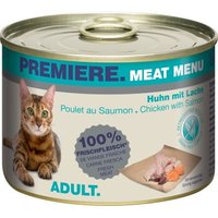 PREMIERE Meat Menu Nassfutter Katze Adult Huhn mit Lachs 6x200 g von Premiere