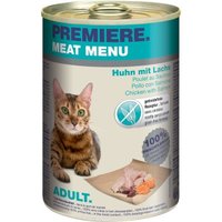 PREMIERE Meat Menu Nassfutter Katze Adult Huhn mit Lachs 6x400 g von Premiere