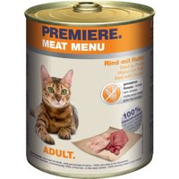 PREMIERE Meat Menu Nassfutter Katze Adult Rind und Huhn 24x800 g von Premiere