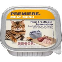 PREMIERE Meat MenuNassfutter Katze Senior Rind und Geflügelkomposition 16x100 g PREMIERE Meat MenuNassfutter Katze Senior Rind und Geflügelkomposition 16x100 g von Premiere