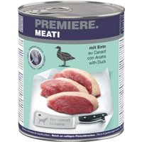 PREMIERE Meati Nassfutter Hund, Adult, Ente 6x800 g von Premiere