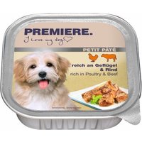 PREMIERE Petit Pâté Nassfutter Hund, Adult, Geflügel und Rind 22x150 g PREMIERE Petit Pâté Nassfutter Hund, Adult, Geflügel und Rind 22x150 g von Premiere