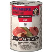 PREMIERE RAW KITCHEN Nassfutter Hund Adult Component, Rind und Kalb 24x400 g von Premiere