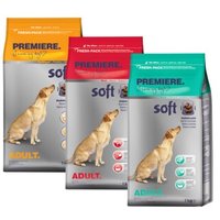 PREMIERE Soft Trockenfutter Hund Adult Probierpaket 3x 1kg PREMIERE Soft Trockenfutter Hund Adult Probierpaket 3x 1kg von Premiere