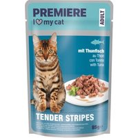 PREMIERE Tender Stripes Nassfutter Katze Adult Thunfisch 28x85 g PREMIERE Tender Stripes Nassfutter Katze Adult Thunfisch 28x85 g von Premiere