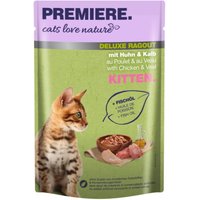 PREMIERE cats love nature Deluxe Ragout Nassfutter Kitten Kalb und Huhn 96x100 g PREMIERE cats love nature Deluxe Ragout Nassfutter Kitten Kalb und Huhn 96x100 g von Premiere