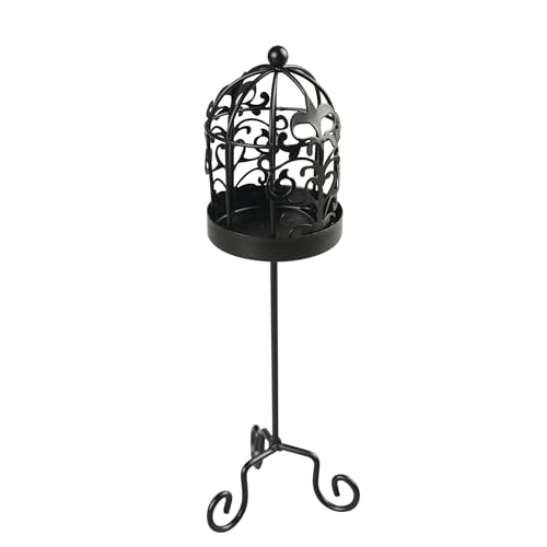 Present Simple Vogelkäfig aus Metall – Schwarz – Höhe 15,5 cm Present Simple Vogelkäfig aus Metall – Schwarz – Höhe 15,5 cm von Present Simple