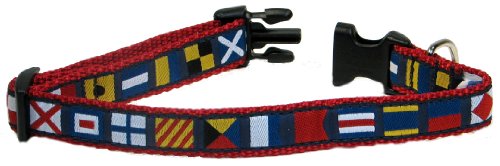 Preston Ribbons Hundehalsband, nautische Code-Flagge, kleine Hunde, 1,9 cm breit (XS, 1,9 cm breit) von Preston Inc