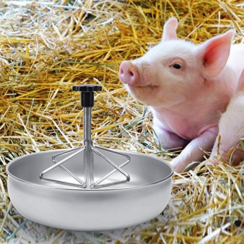 Pretfy Edelstahl -Ferkel -Futterschale und Lebensmittelbehälter mit Plastikrillenstange für Schweinebegefühle Pretfy Edelstahl -Ferkel -Futterschale und Lebensmittelbehälter mit Plastikrillenstange für Schweinebegefühle von Pretfy