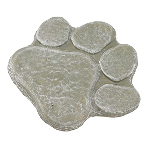 Pretfy Hunde Pawprint Memorial Robuster Teil Garten Haustier Schriftzier Wetterfestem Grab Im Freien Gravavavured Stone Rasen für Denkmal - Professionelle Lösung (Mossige Grün) von Pretfy