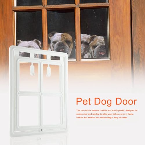 Pretfy Kunststoff Pet Door Professionelles Werkzeug Sicherer Weißer Magnet für XL Easy Fenster Installation Bildschirm - Professionelle Lösung (XL Feldstil) von Pretfy