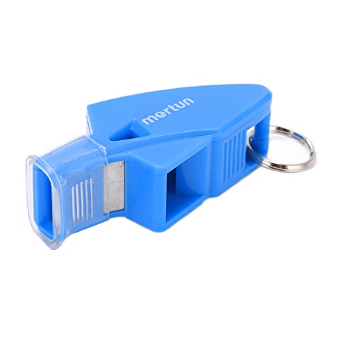 Pretfy Plastikpfeife mit Knackigem Sound, Outdoor -Sportpfeife für Basketball, Schiedsrichter, Trainer, mit Lanyard & Finger Clamp/Holder (Dunkelblau) von Pretfy