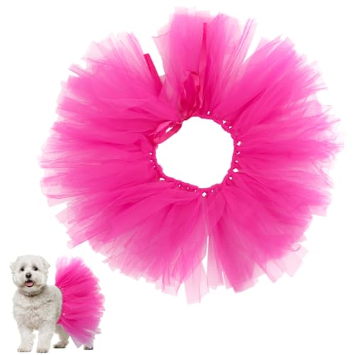 Verstellbarer Tutu-Tüllrock für Hunde, Hot Pink, Ballerina-Kostüm, Rock für kleine, große, mittelgroße Welpen, niedliches Hundekostüm, Röcke, Kleider, Welpen-Outfits für Geburtstag, Hochzeit, Party Verstellbarer Tutu-Tüllrock für Hunde, Hot Pink, Ballerina-Kostüm, Rock für kleine, große, mittelgroße Welpen, niedliches Hundekostüm, Röcke, Kleider, Welpen-Outfits für Geburtstag, Hochzeit, Party von Pretwad